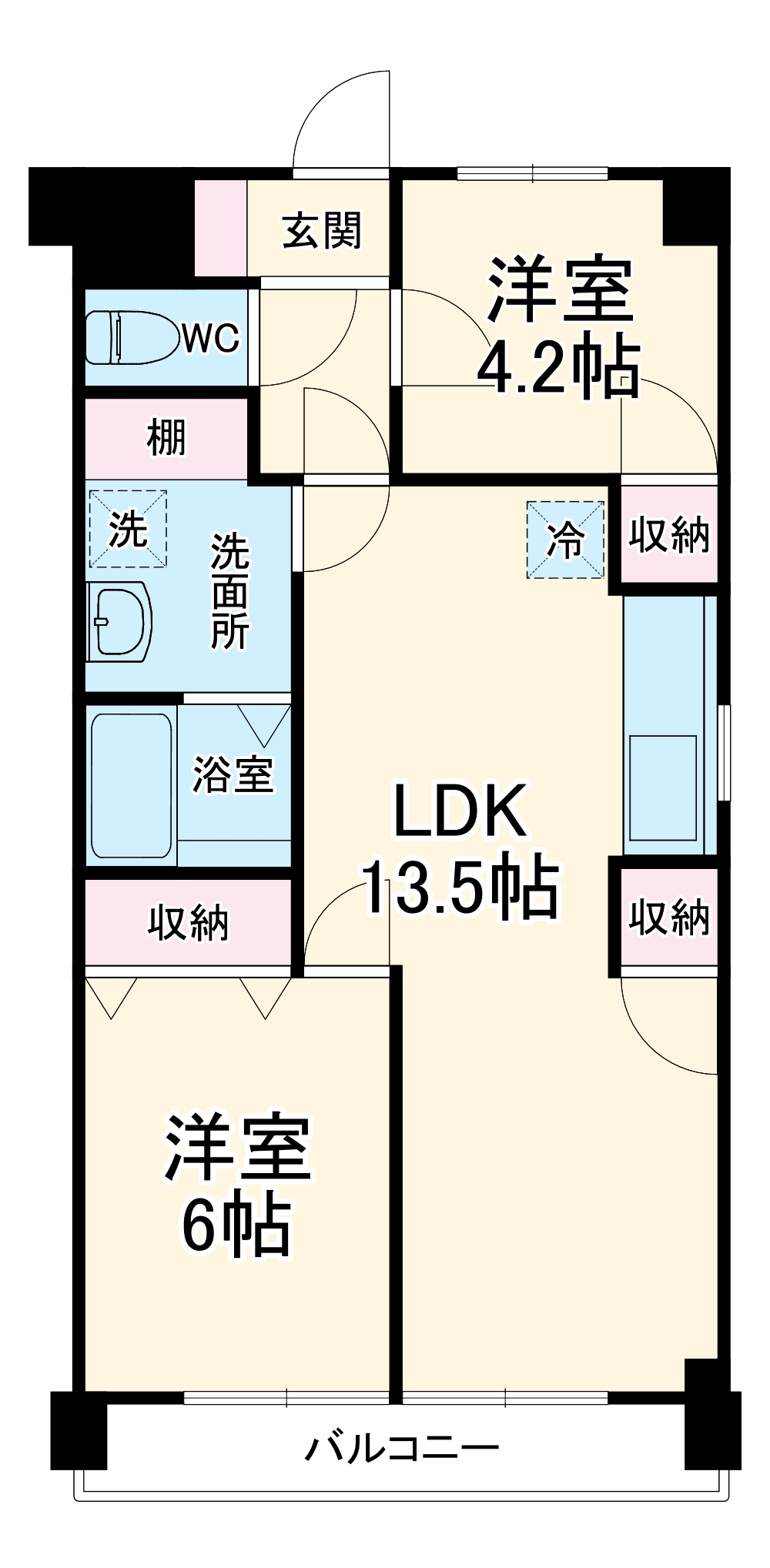 稲福マンション2号館の間取り