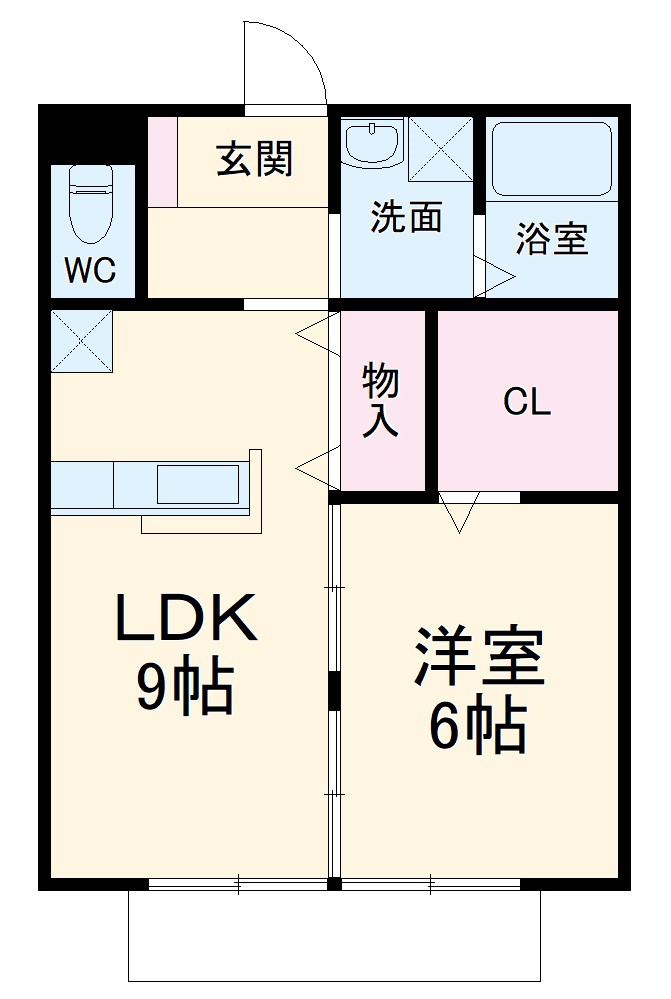 ガーデンコート Aの間取り
