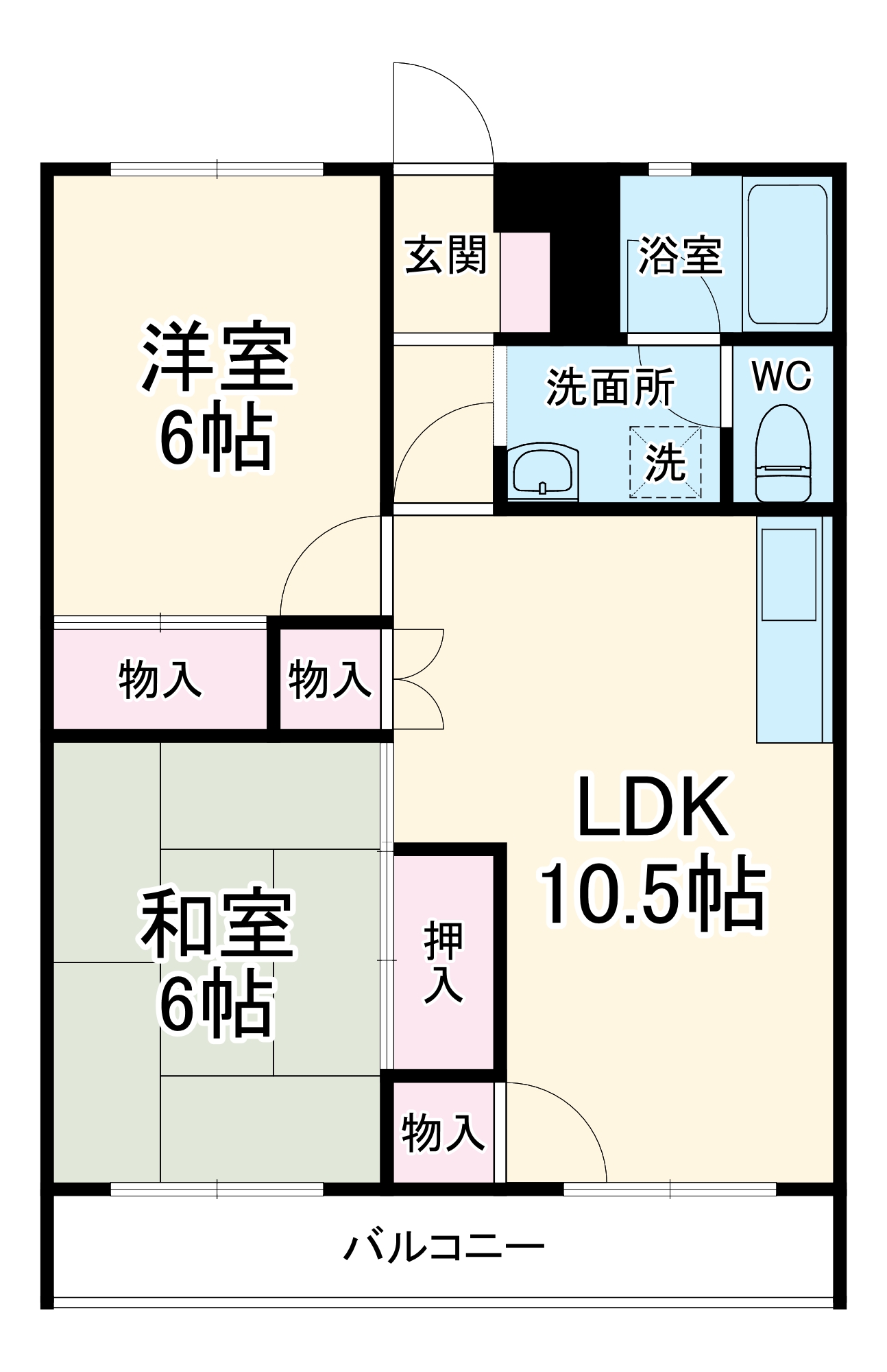 松丸コーポラスの間取り