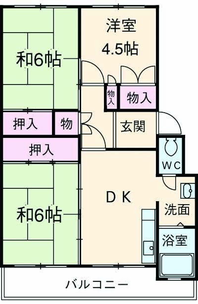 パークサイドレジデンスの間取り