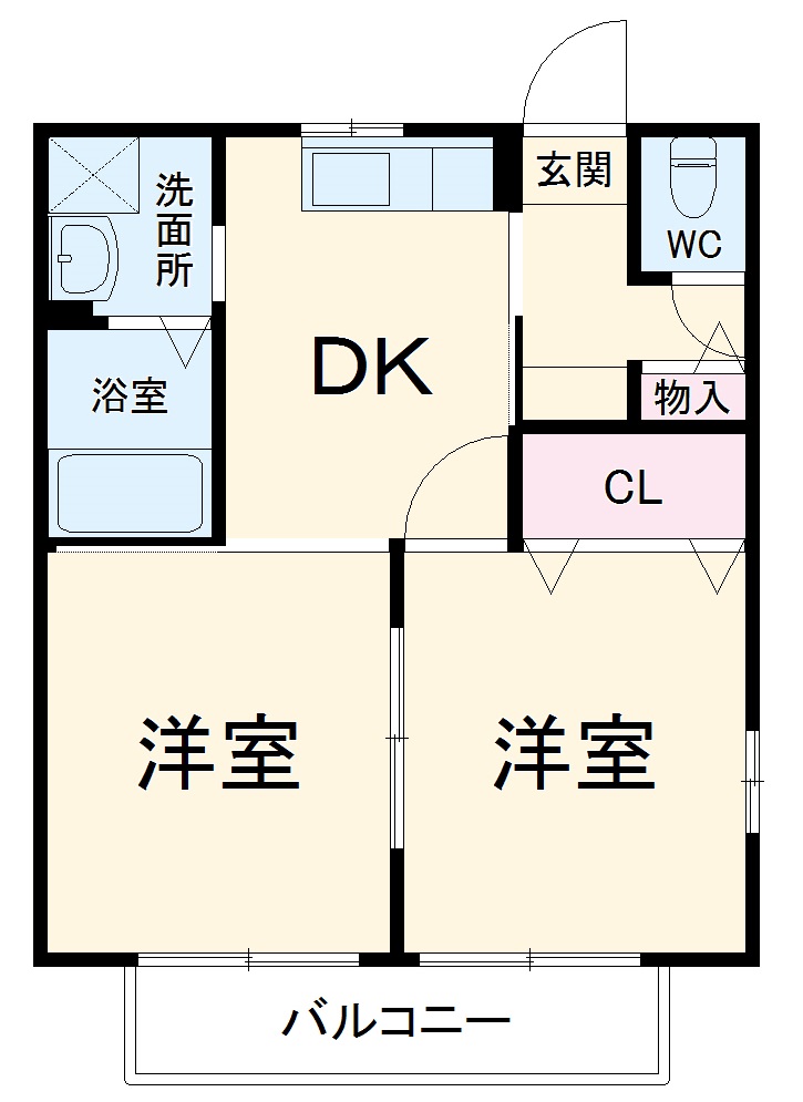 ウエストヴィレッジAの間取り