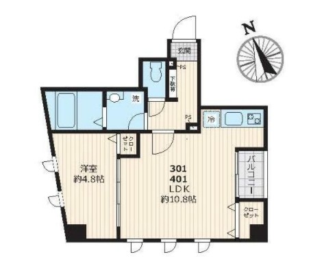 ピークサイドレジデンス早稲田の間取り