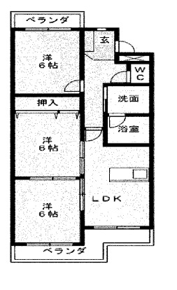 シャトー春山の間取り