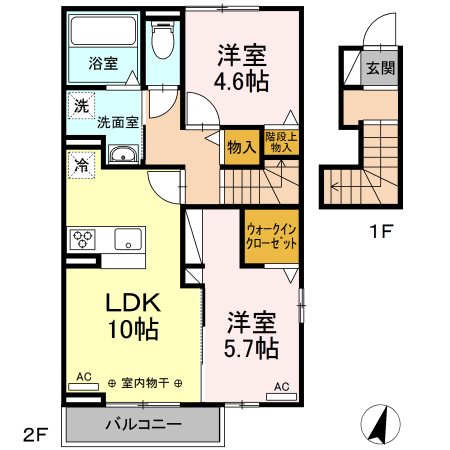 ソレイユの間取り