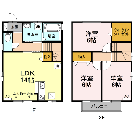 グレース Bの間取り