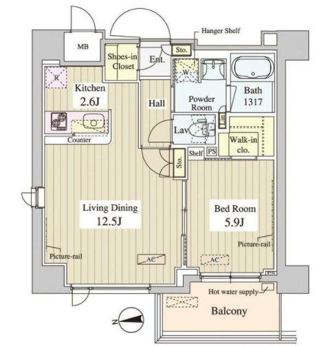 WASEDA APARTMENTの間取り