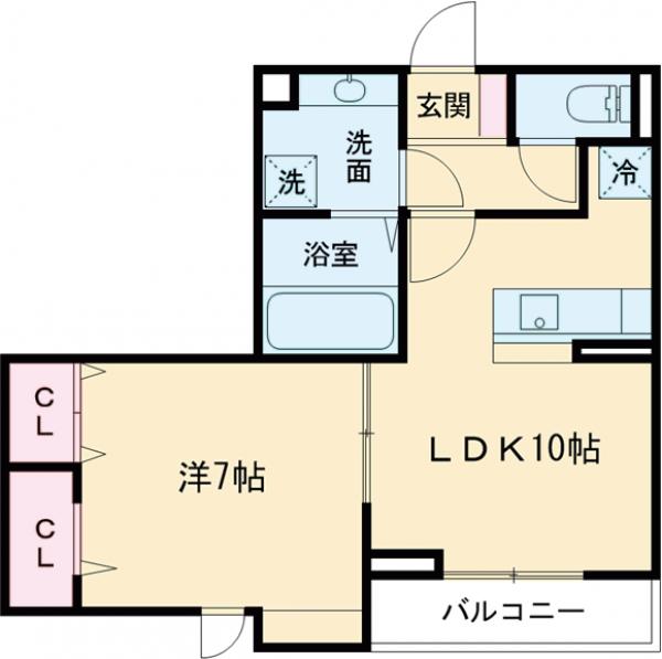 セジュール春日町2の間取り