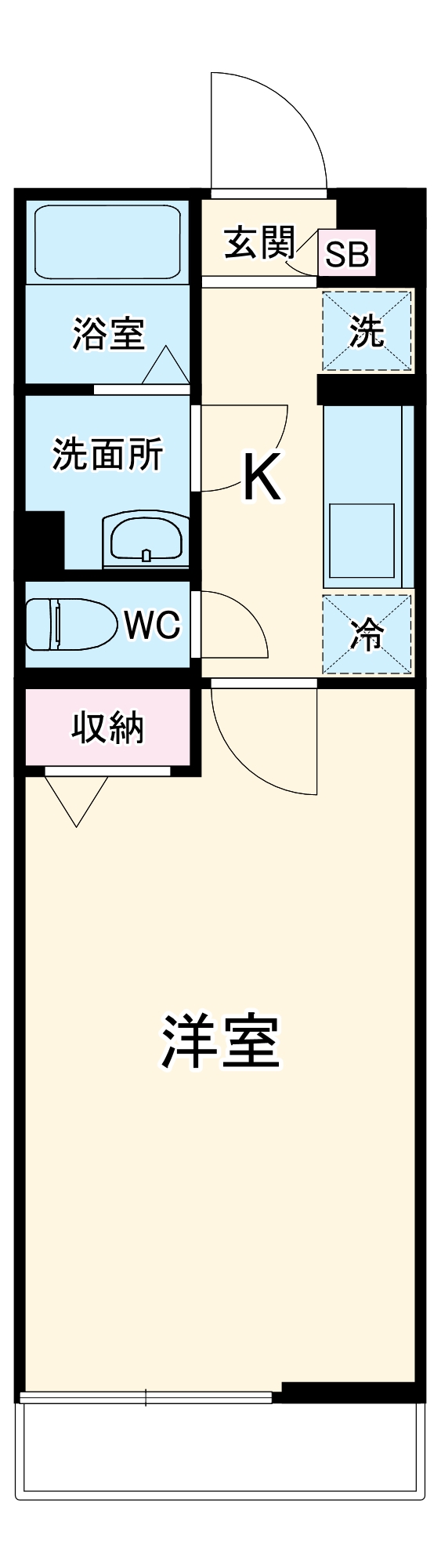 リブリ・Casa Camino横浜鶴見の間取り