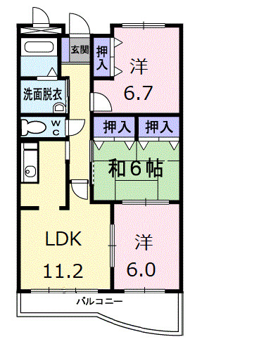ピュアー双葉の間取り