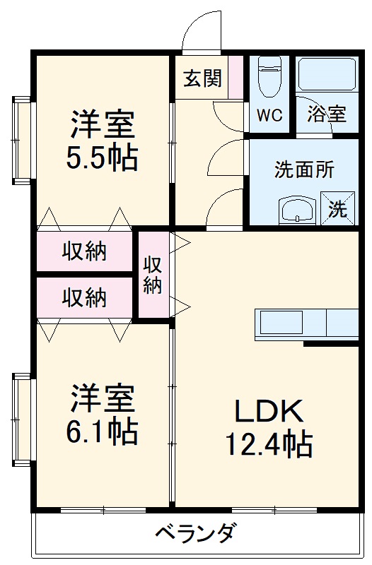 リリーヴィレッジWESTの間取り