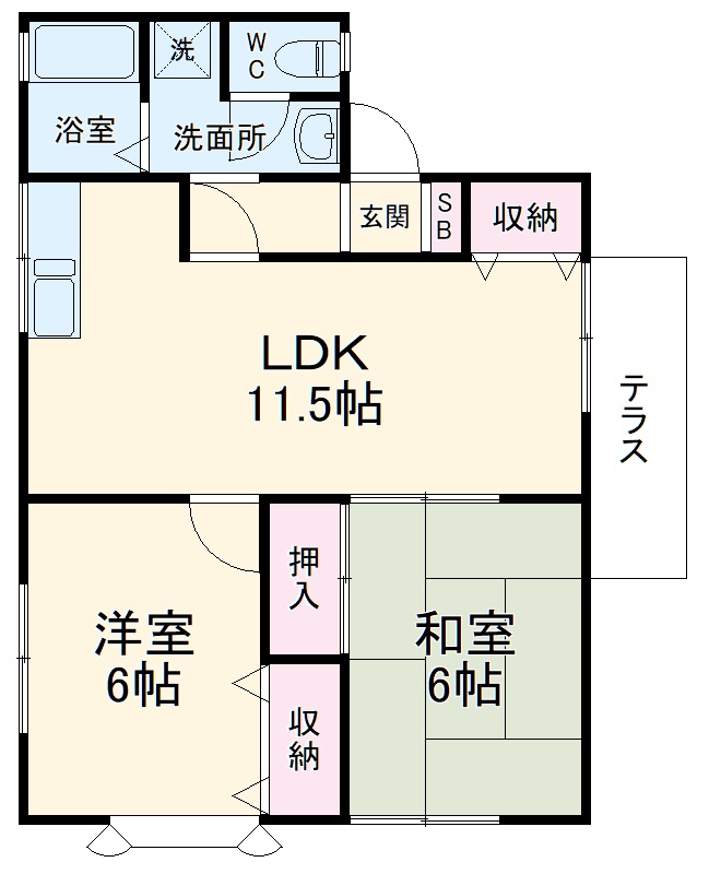 メゾンフローラの間取り