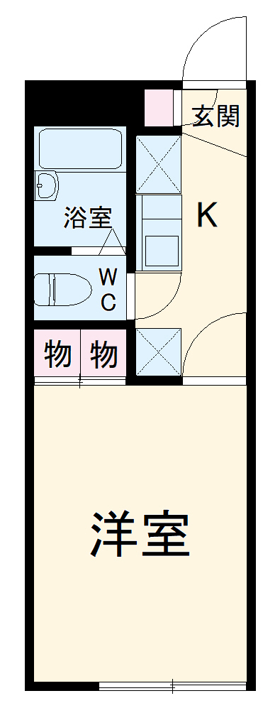 レオパレスグリーンパーク深谷の間取り