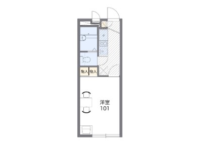 レオパレスキャッスル　Ｙ　Ｔ・104号室の間取り