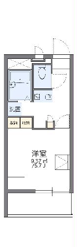 レオパレスアルファヒルズの間取り