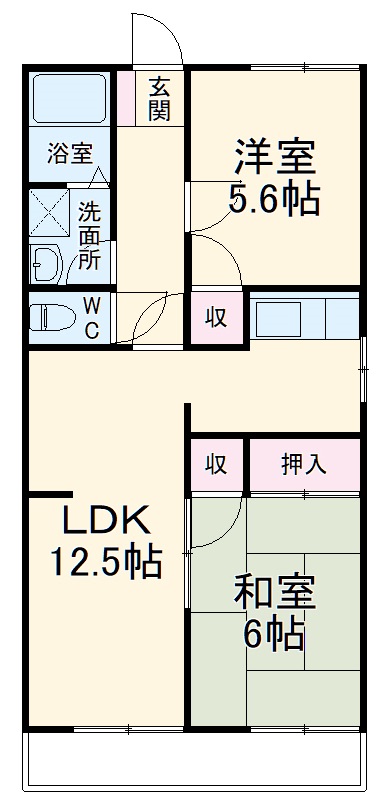 クレスト金屋橋の間取り