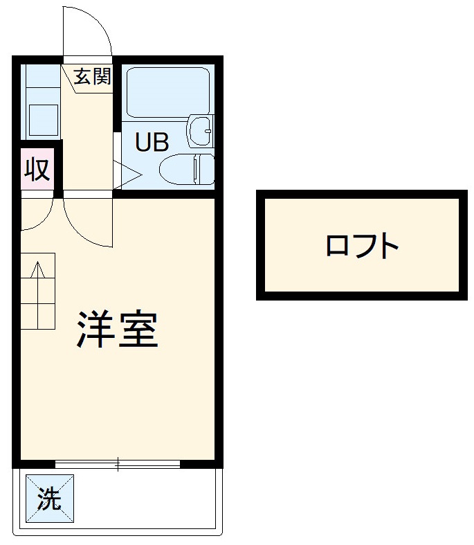 ニッシンハイツ宝田の間取り