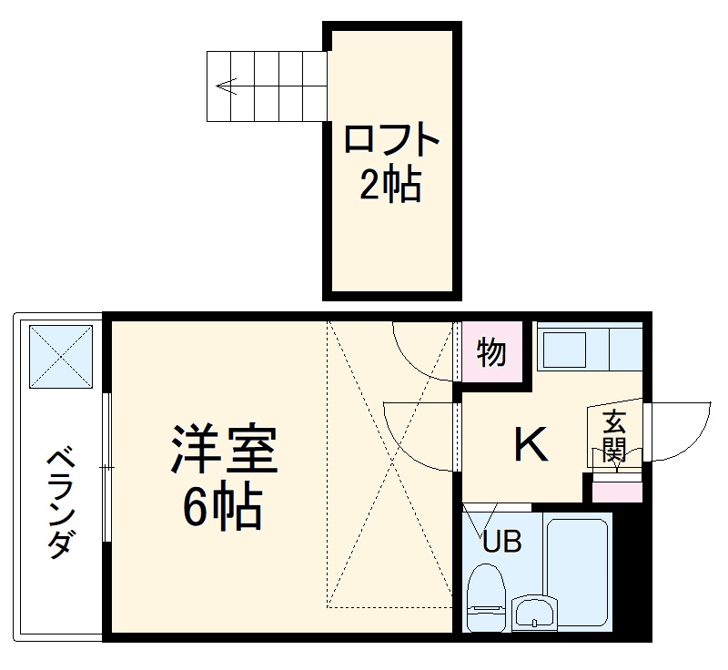ニッシンハイツ宝田の間取り