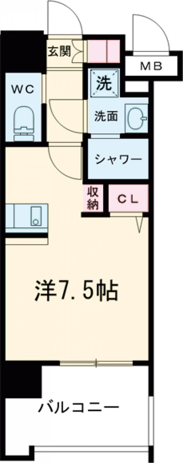 エンクレストALIVE白金の間取り
