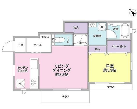 カーサ ビオレータの間取り