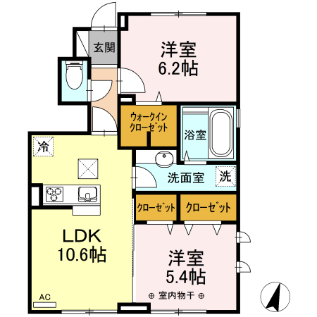 さくらアパートメントの間取り