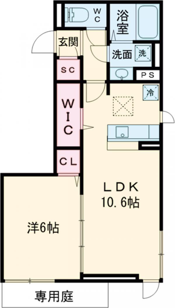クレストヴェール清水の間取り