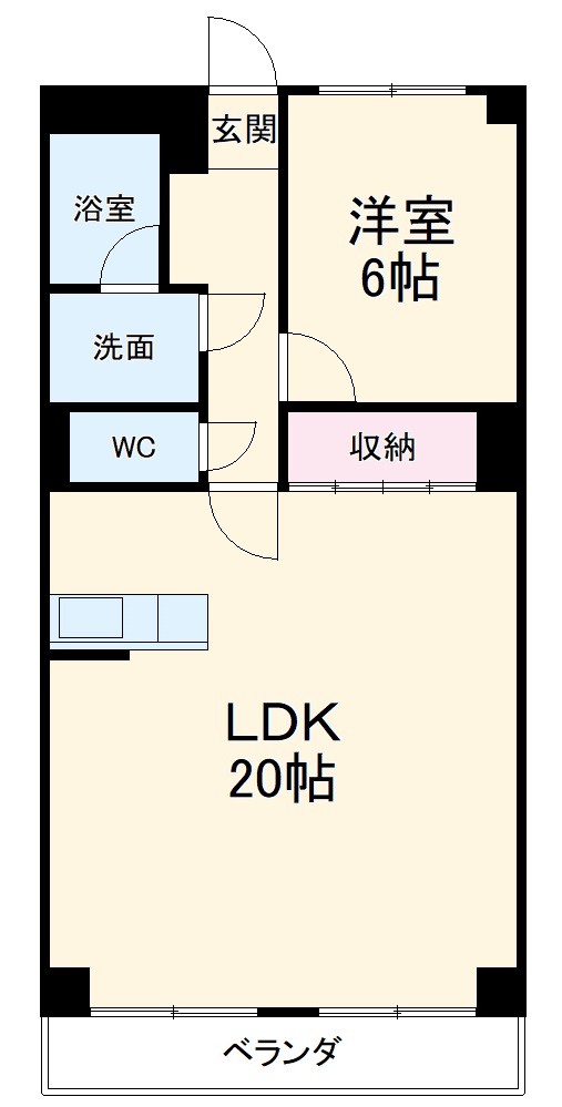 ハイツ洲本の間取り