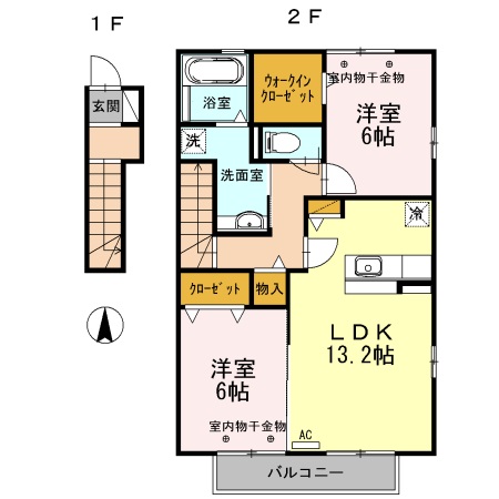 ベルモアⅢの間取り