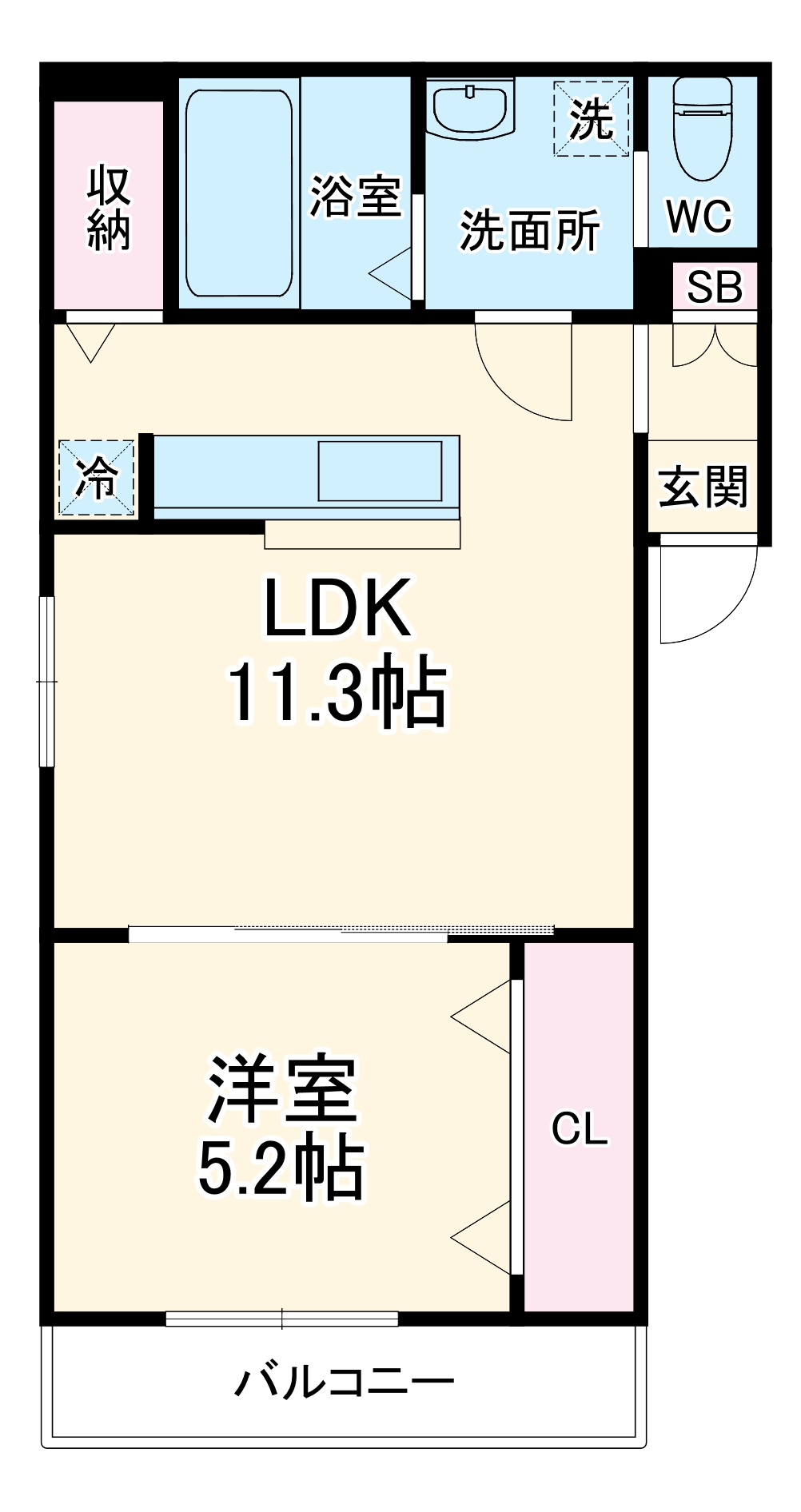 アンソレイユ大久保の間取り