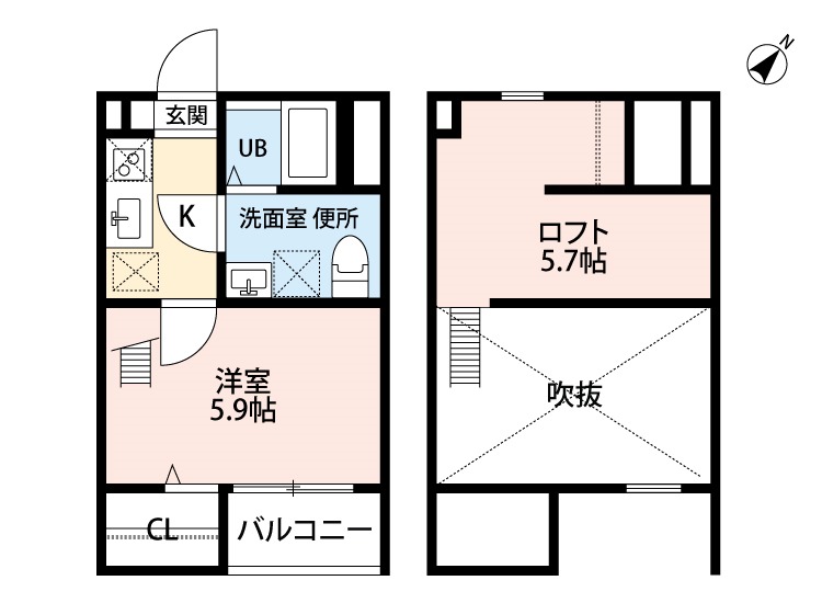 クレール ラ ハウトの間取り