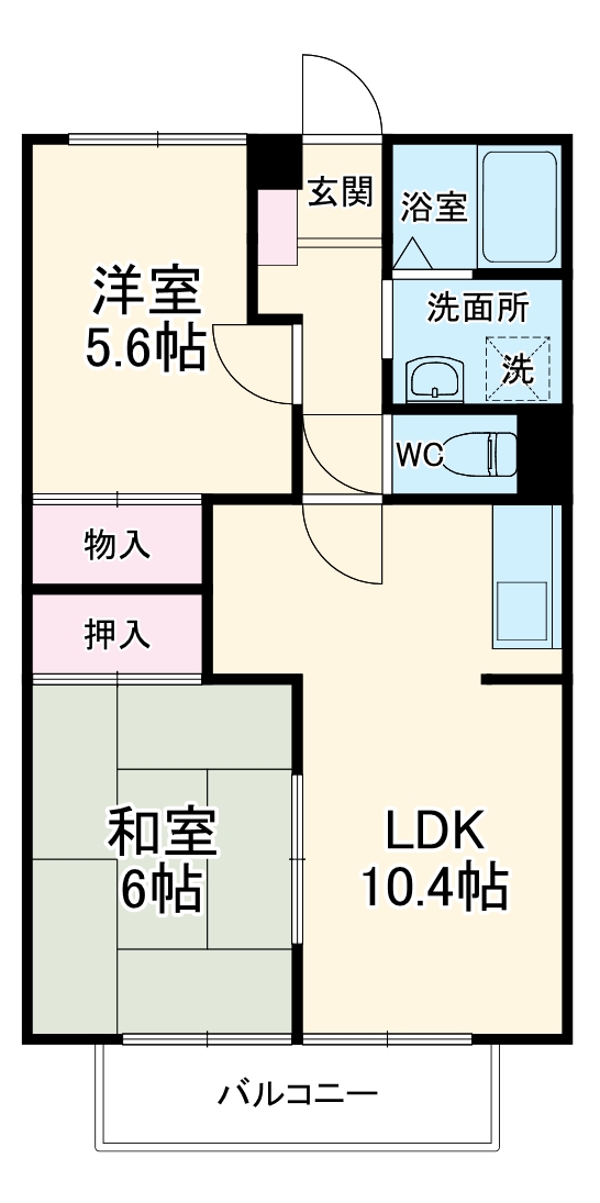 グランパス日名Aの間取り