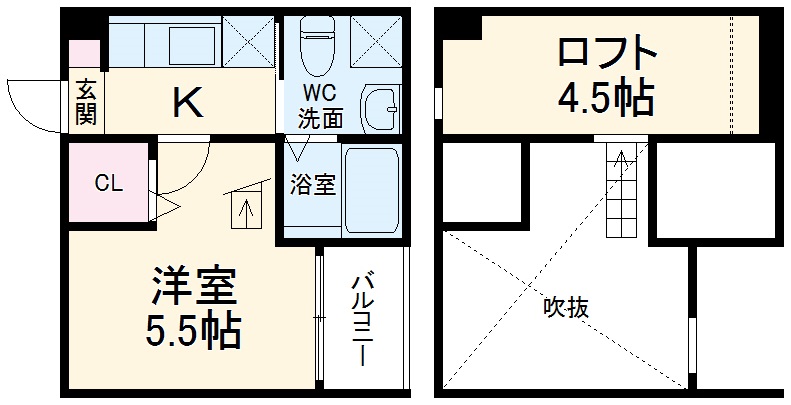 タウンコート 鳴海の間取り
