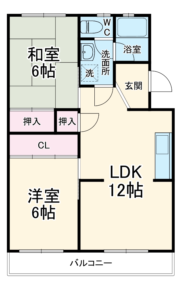 八城マンションの間取り
