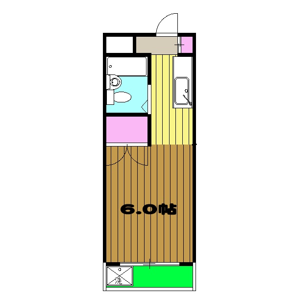 インセゾン弐番館の間取り