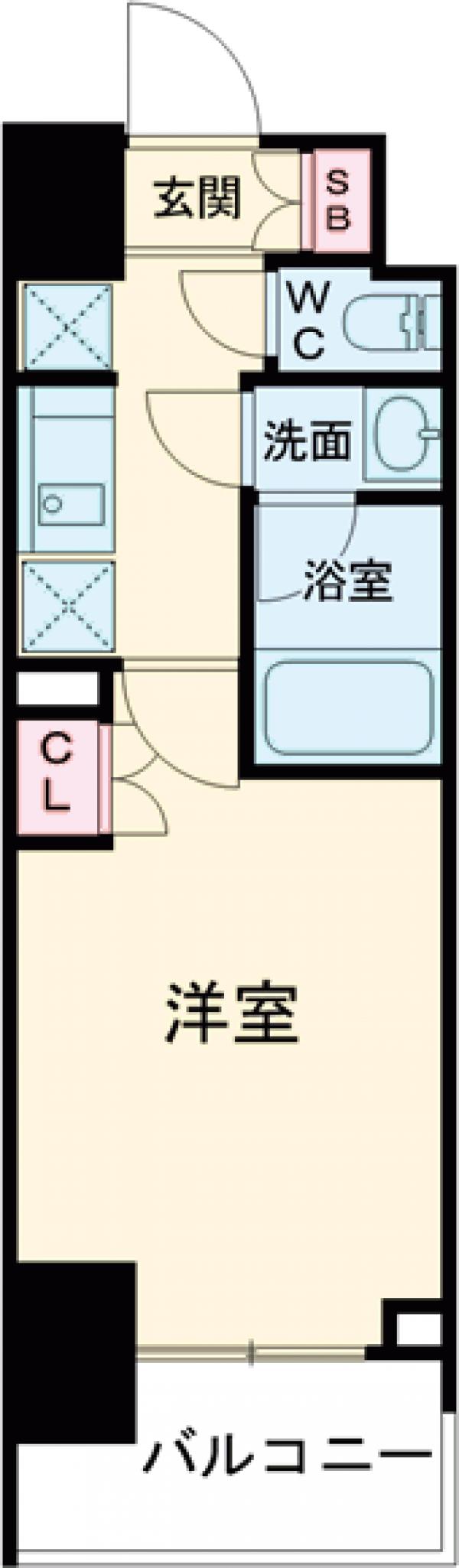 S-RESIDENCE北千住reizの間取り