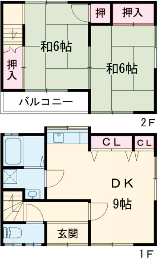 吉田貸家の間取り