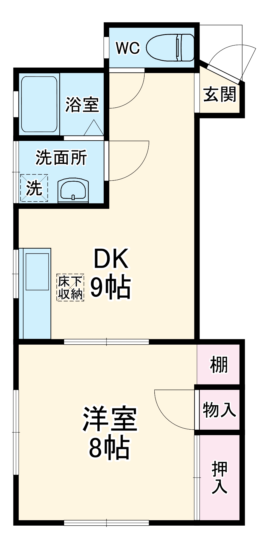 椎名ハイツの間取り