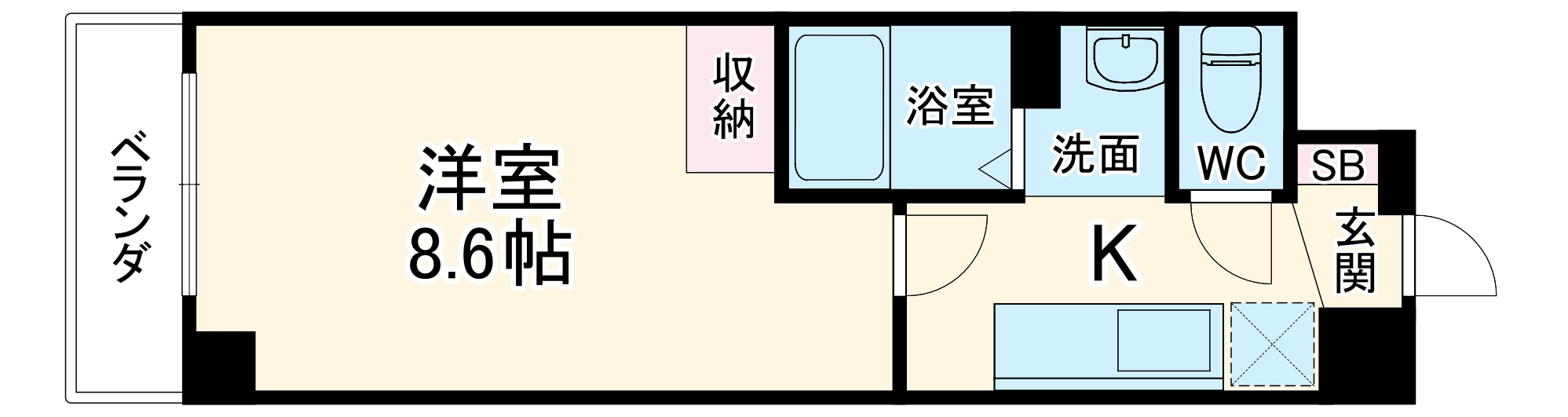 パルティール四条の間取り