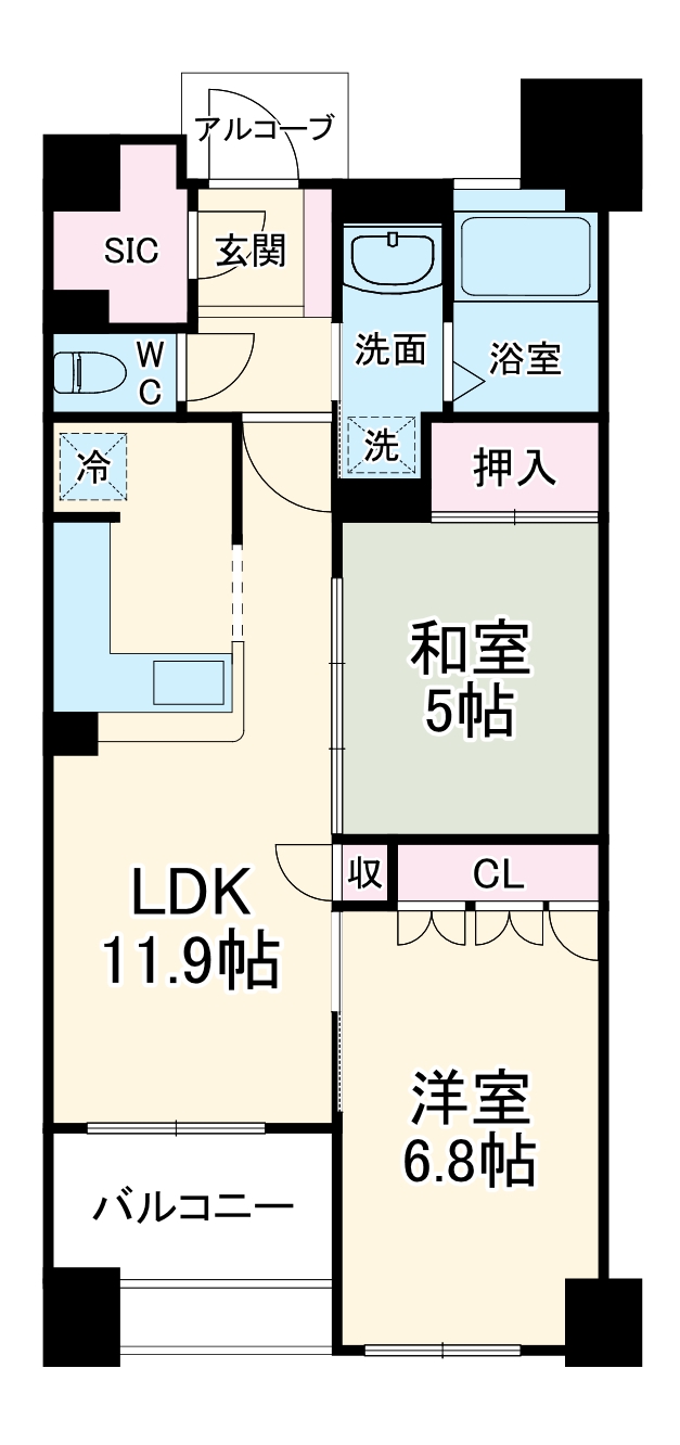 サーパスシティ西院日照町の間取り