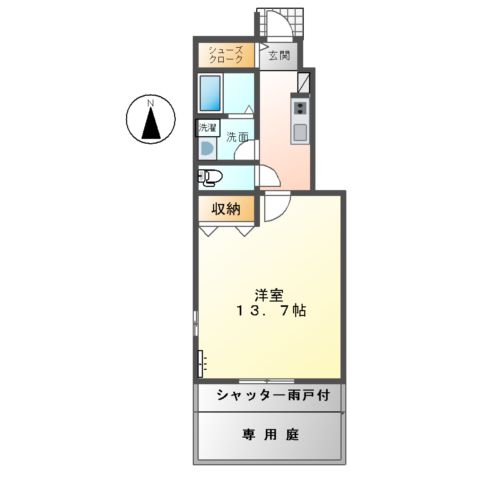 グランチェスタSOUTH Ⅳの間取り