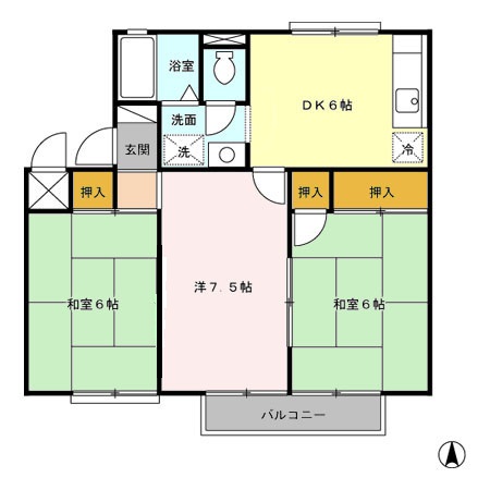 ロイヤル竹田の間取り