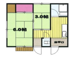 山田様貸家の間取り