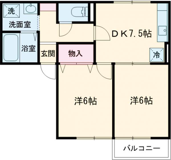 サニーコート桜井 Ⅱの間取り