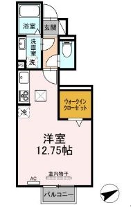 ラフィネ藤川の間取り