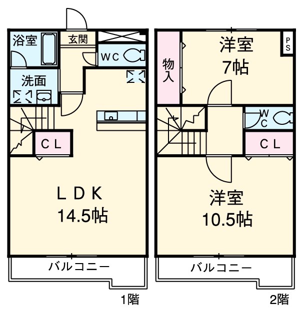 ファイブシティの間取り