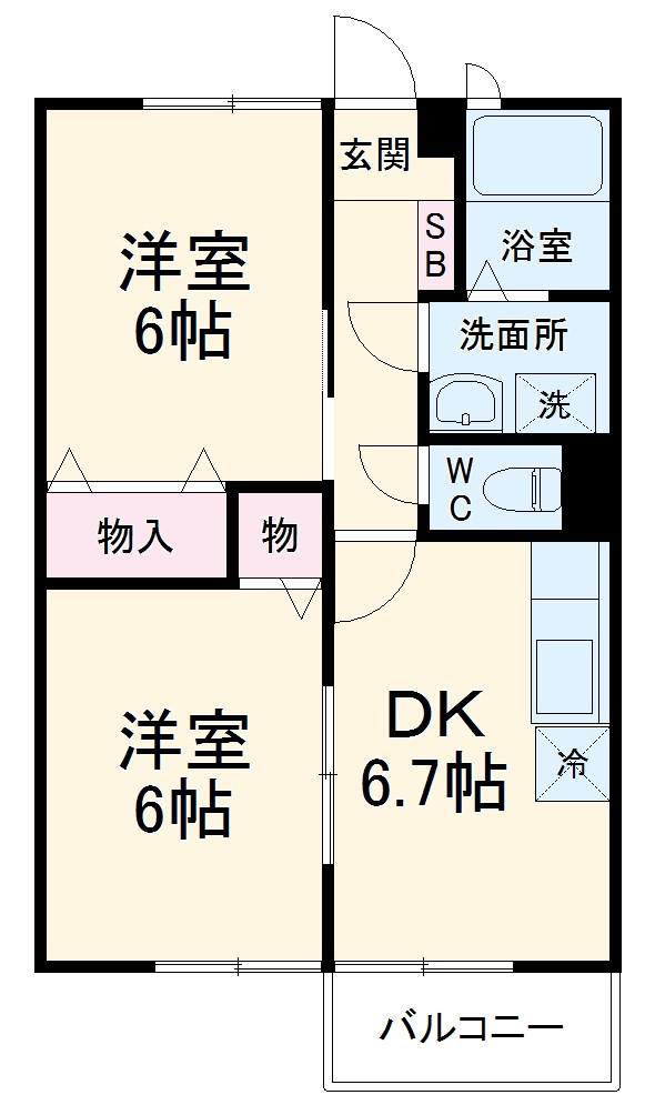 ひまわりⅠの間取り