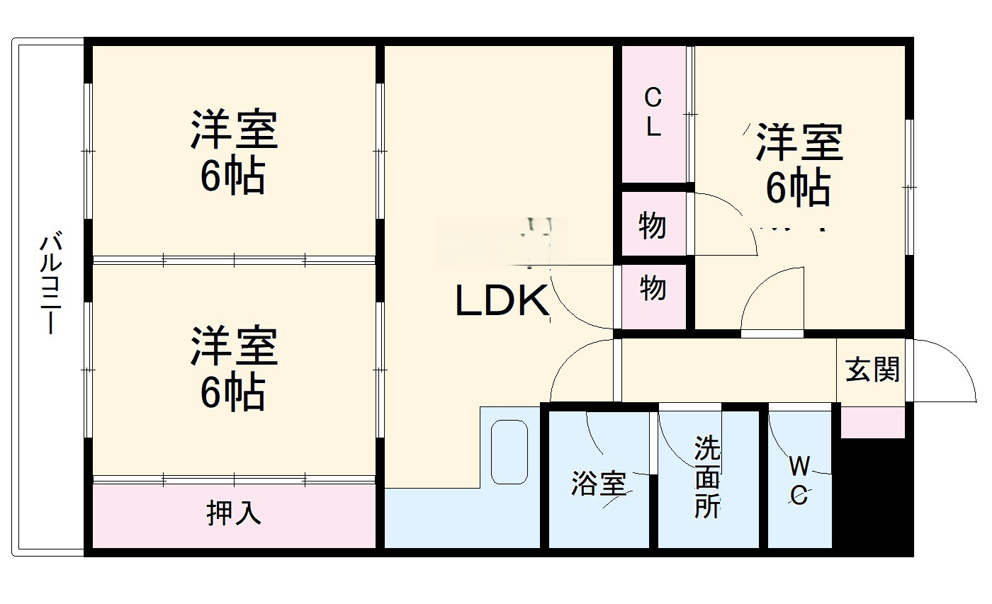 プラージュ宝町の間取り