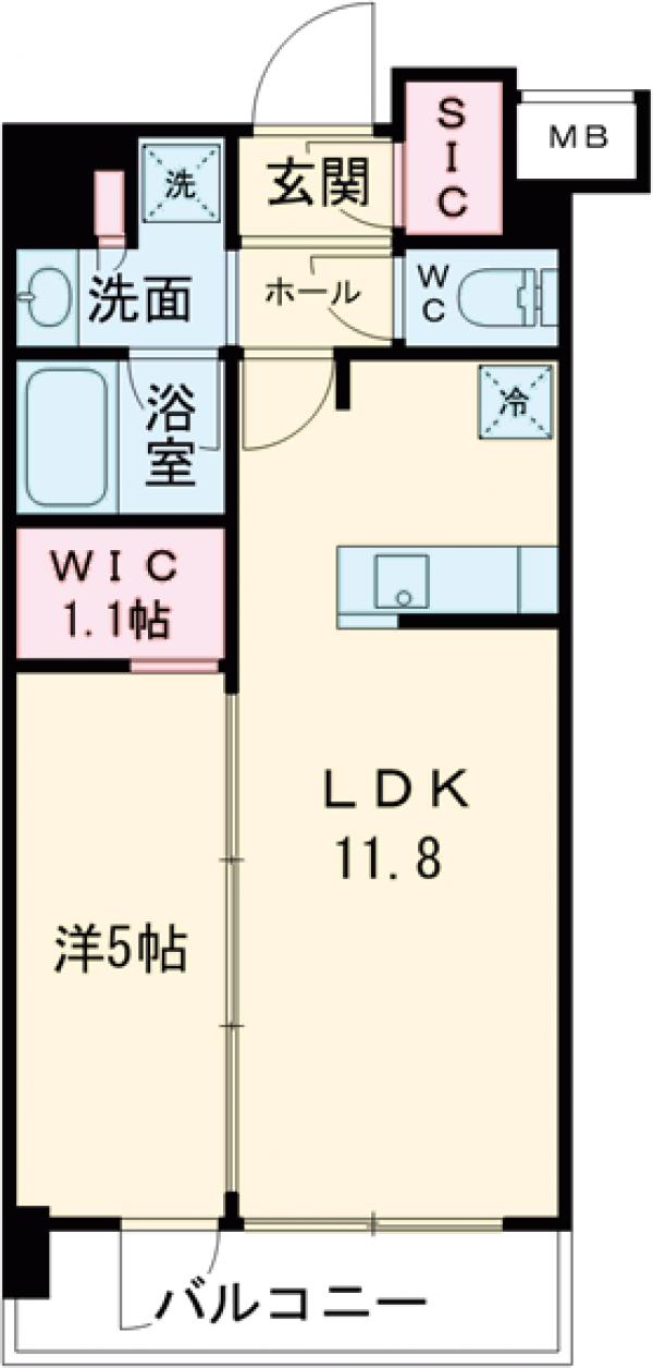 ジオエント中野弥生町の間取り