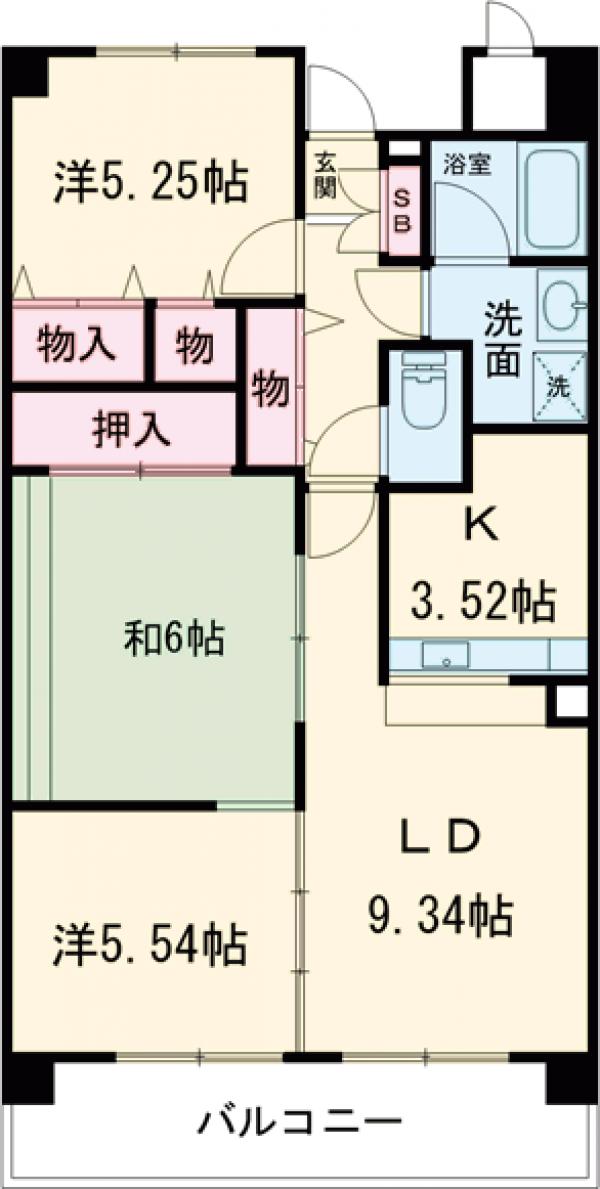 セリーゼ茨木の間取り