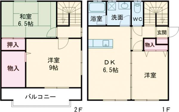 キャッスル・スリー Cの間取り