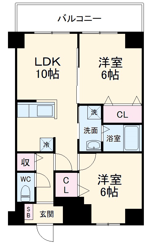 TRE LUCE横濱関内の間取り